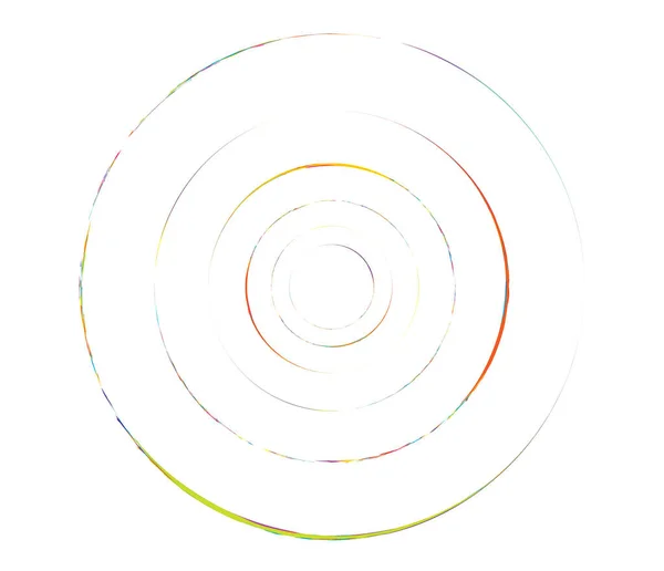 Concentric Circles Rings Circular Geometric Element — Vector de stock