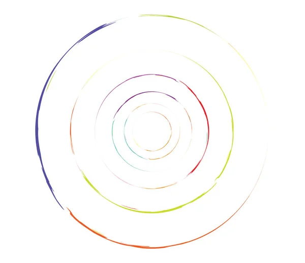 Концентрические Круги Кольца Круговой Геометрический Элемент — стоковый вектор