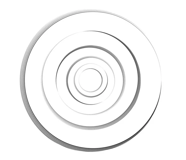 Concentric Circles Rings Circular Geometric Element — ストックベクタ