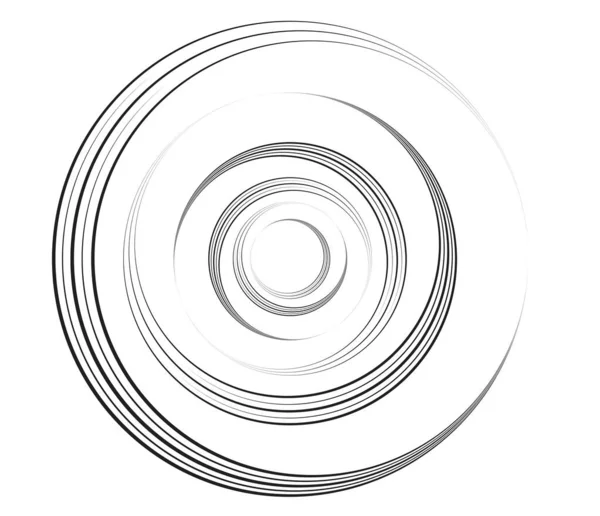 Concentric Circles Rings Circular Geometric Element —  Vetores de Stock