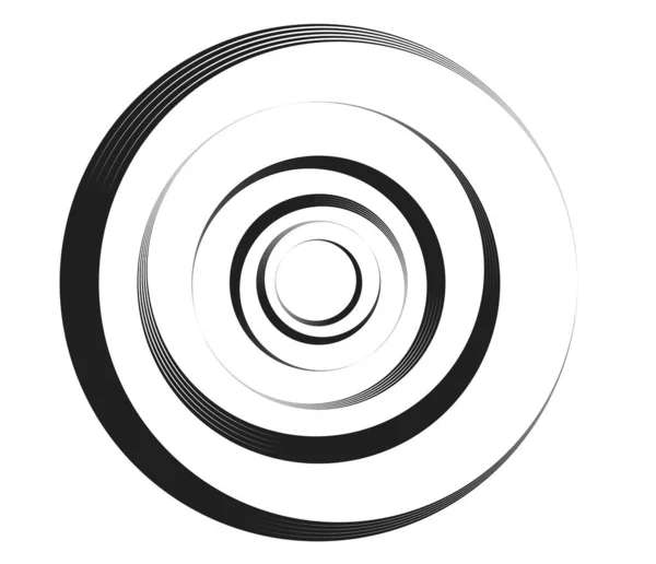 Concentric Circles Rings Circular Geometric Element — 스톡 벡터