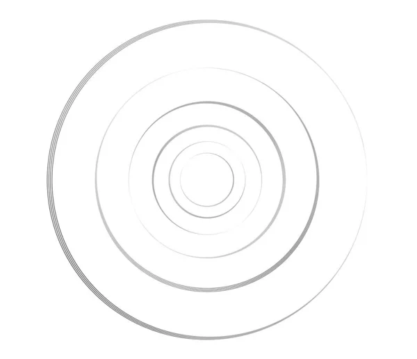 Konzentrische Kreise Ringe Kreisförmiges Geometrisches Element — Stockvektor