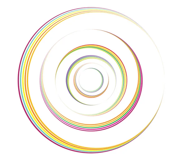 Cercles Concentriques Anneaux Élément Géométrique Circulaire — Image vectorielle