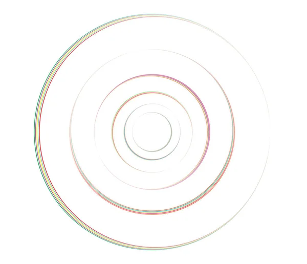 Concentrische Cirkels Ringen Circulair Geometrisch Element — Stockvector