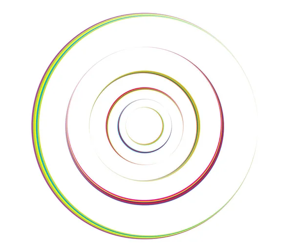 Círculos Concêntricos Anéis Elemento Geométrico Circular — Vetor de Stock