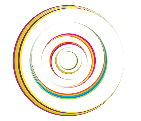 Concentric Circles Rings Circular Geometric Element — Stock Vector