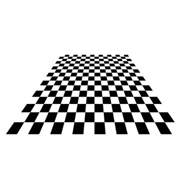 Satranç, dama tahtası kareleri desenli elementler. Stock vektör illüstrasyonu, klip- art grafikleri