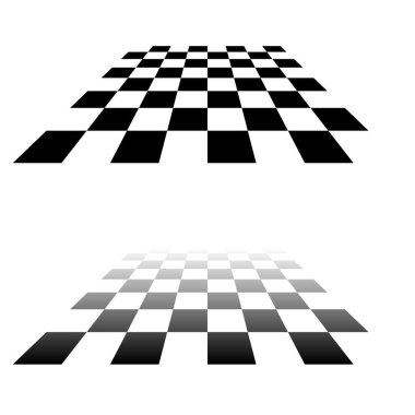 Chess, checkerboard squares textured element. Stock vector illustration, clip-art graphics