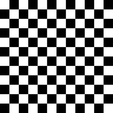 Satranç, dama tahtası kareleri desenli elementler. Stock vektör illüstrasyonu, klip- art grafikleri