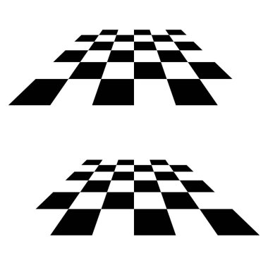 Chess, checkerboard squares textured element. Stock vector illustration, clip-art graphics