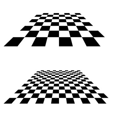 Chess, checkerboard squares textured element. Stock vector illustration, clip-art graphics