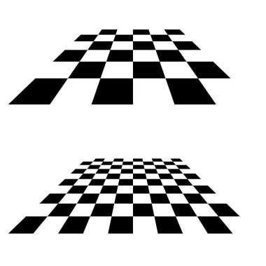 Chess, checkerboard squares textured element. Stock vector illustration, clip-art graphics