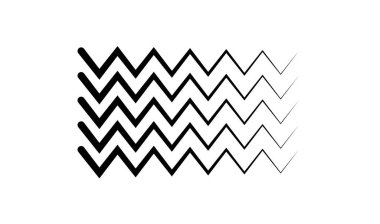 Dalgalı, zig-zag, çapraz çizgiler. Dalgalanan çizgiler