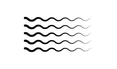 Dalgalı, zig-zag, çapraz çizgiler. Dalgalanan çizgiler