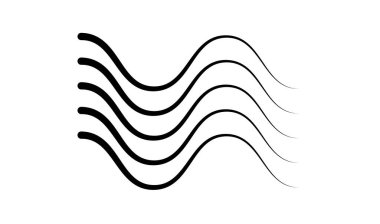 Dalgalı, zig-zag, çapraz çizgiler. Dalgalanan çizgiler