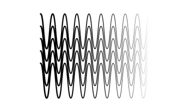 Dalgalı, zig-zag, çapraz çizgiler. Dalgalanan çizgiler