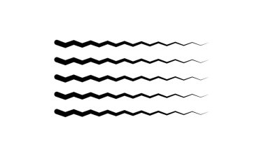 Dalgalı, zig-zag, çapraz çizgiler. Dalgalanan çizgiler