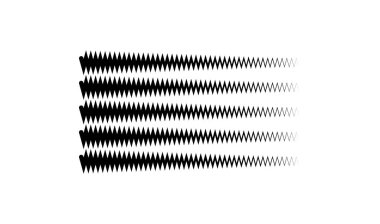 Dalgalı, zig-zag, çapraz çizgiler. Dalgalanan çizgiler