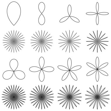 Yaprak, çiçek ve bitki silueti elementi