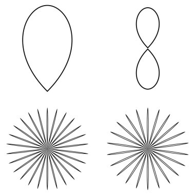 Yaprak, çiçek ve bitki silueti elementi