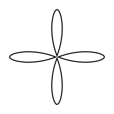 Yaprak, çiçek ve bitki silueti elementi