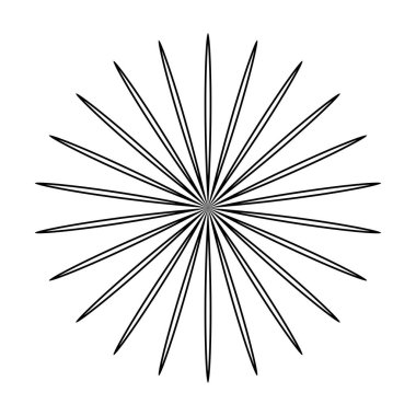 Yaprak, çiçek ve bitki silueti elementi