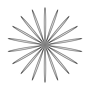 Yaprak, çiçek ve bitki silueti elementi