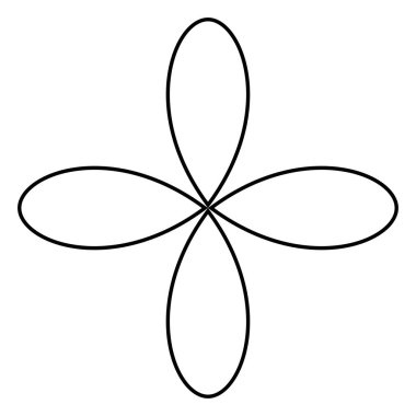 Yaprak, çiçek ve bitki silueti elementi