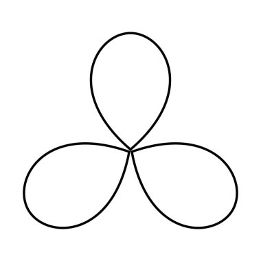 Yaprak, çiçek ve bitki silueti elementi