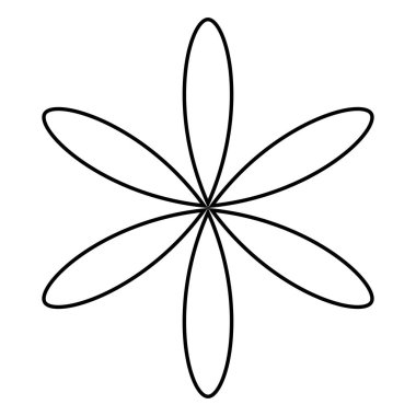 Yaprak, çiçek ve bitki silueti elementi