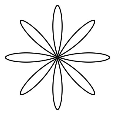 Yaprak, çiçek ve bitki silueti elementi