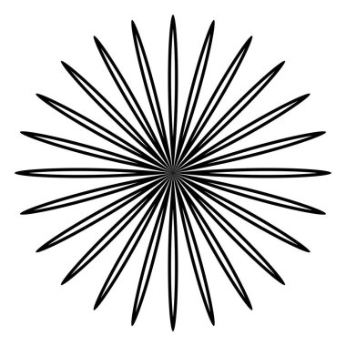 Yaprak, çiçek ve bitki silueti elementi