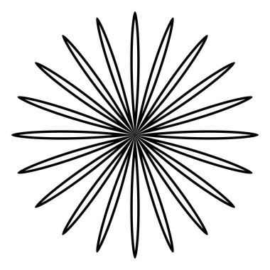 Yaprak, çiçek ve bitki silueti elementi