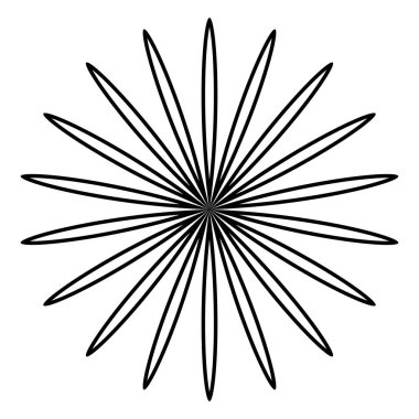 Yaprak, çiçek ve bitki silueti elementi