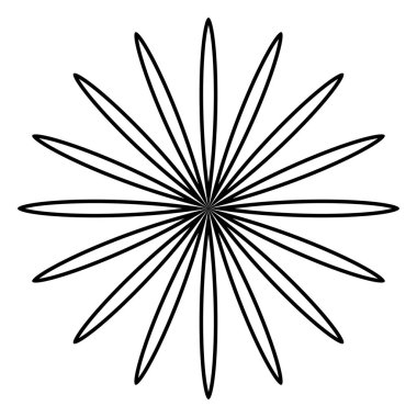 Yaprak, çiçek ve bitki silueti elementi