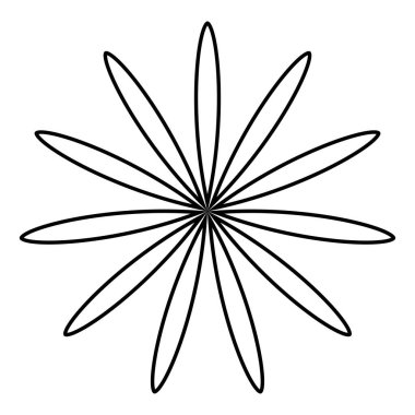 Yaprak, çiçek ve bitki silueti elementi