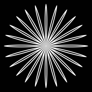 Yaprak, çiçek ve bitki silueti elementi