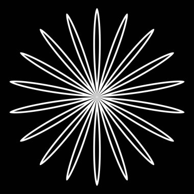 Yaprak, çiçek ve bitki silueti elementi