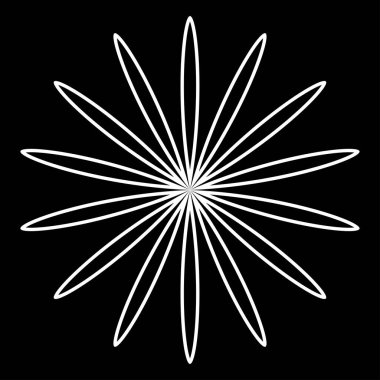 Yaprak, çiçek ve bitki silueti elementi