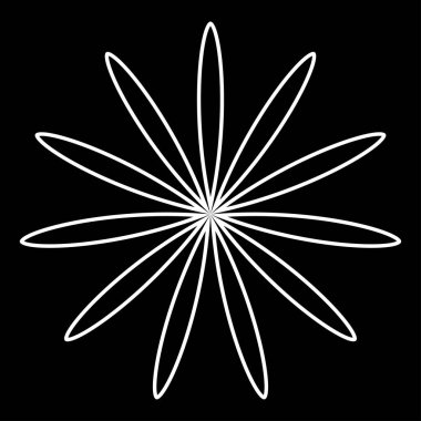 Yaprak, çiçek ve bitki silueti elementi