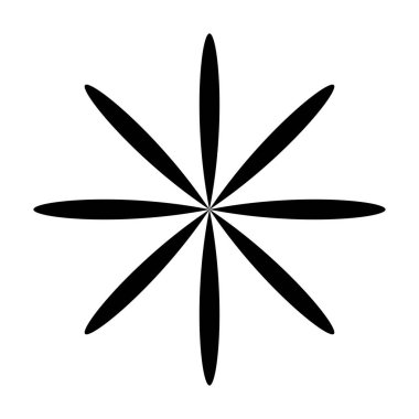 Yaprak, çiçek ve bitki silueti elementi