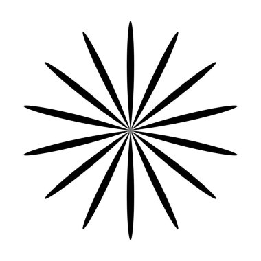 Yaprak, çiçek ve bitki silueti elementi