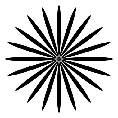 Yaprak, çiçek ve bitki silueti elementi