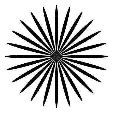 Yaprak, çiçek ve bitki silueti elementi