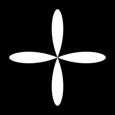 Yaprak, çiçek ve bitki silueti elementi