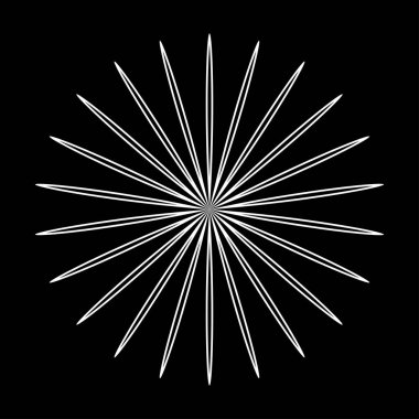 Yaprak, çiçek ve bitki silueti elementi