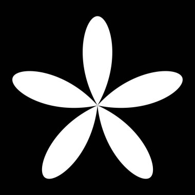 Yaprak, çiçek ve bitki silueti elementi