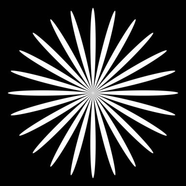 Yaprak, çiçek ve bitki silueti elementi