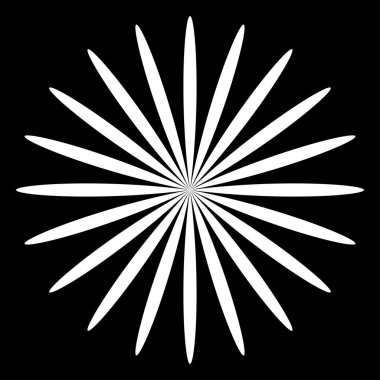 Yaprak, çiçek ve bitki silueti elementi