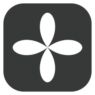 Yaprak, çiçek ve bitki silueti. Stock vektör illüstrasyonu, klip- art grafikleri